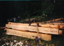 Broadax and timber